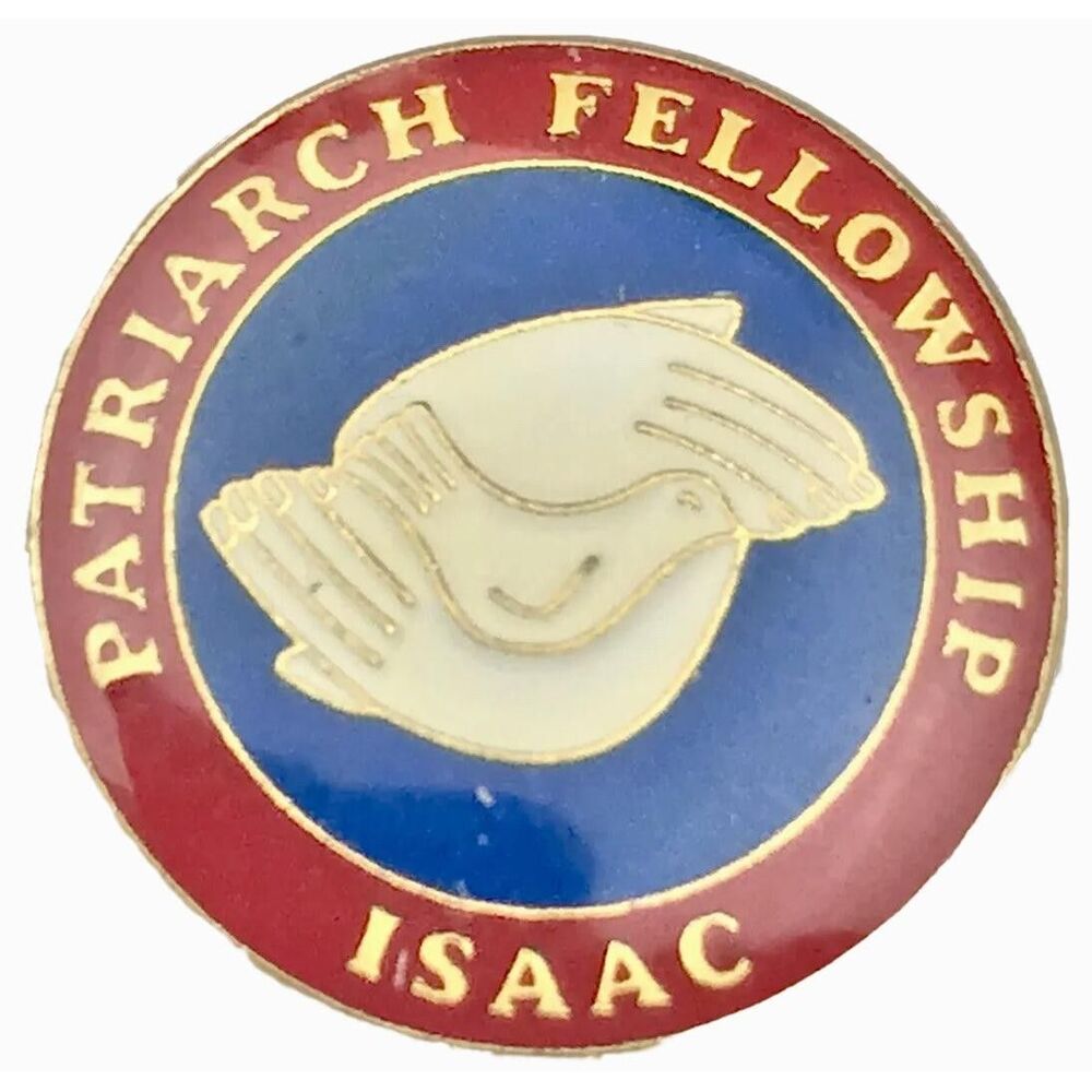 Patriarch Fellowship Isaac Pin Vintage Round Small Hands Dove